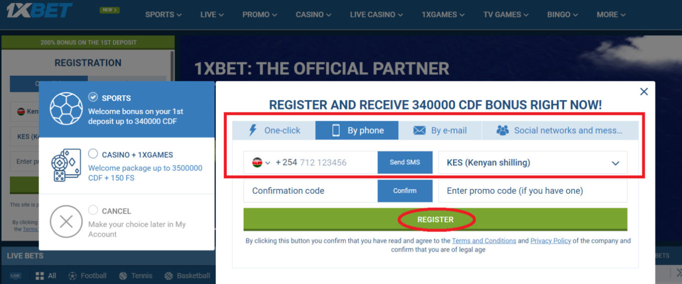 1xBet registration by phone number 1xBet registration by phone number